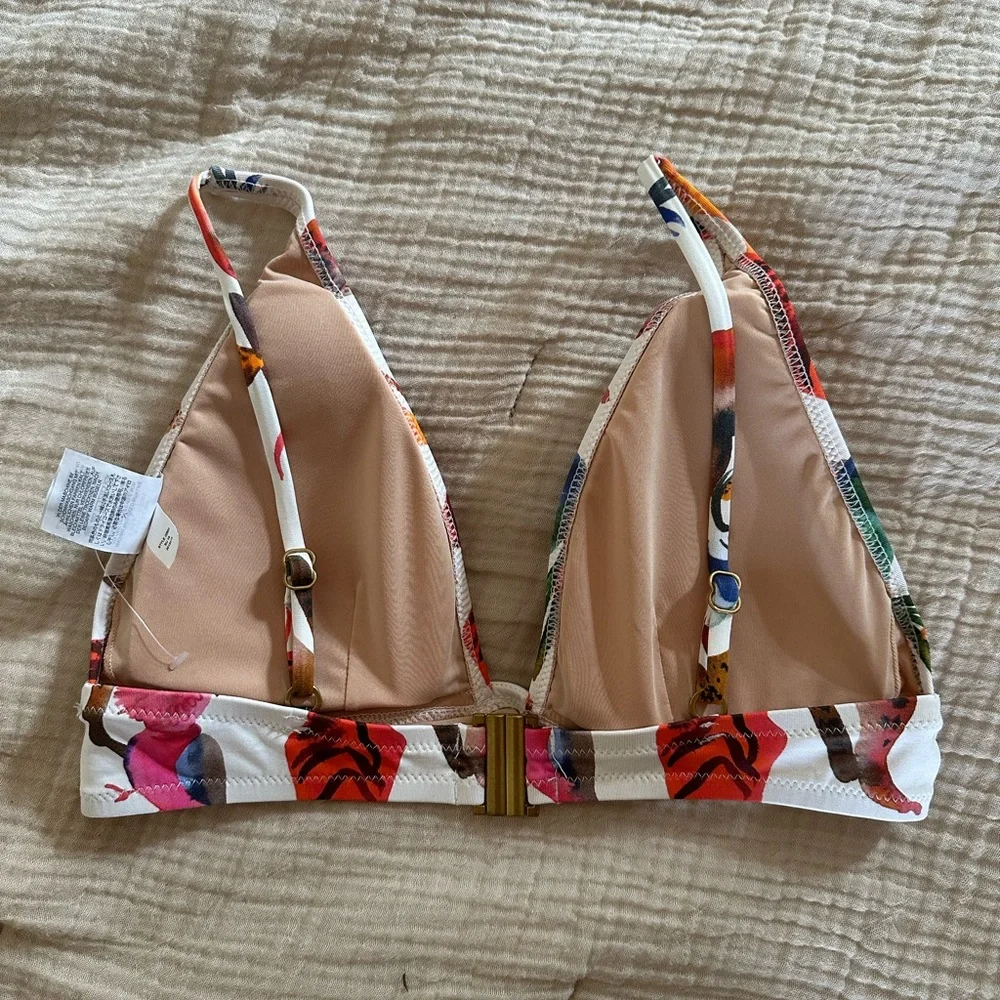 J CREW Animal Print Swim Top SMALL - Picture 2 of 6